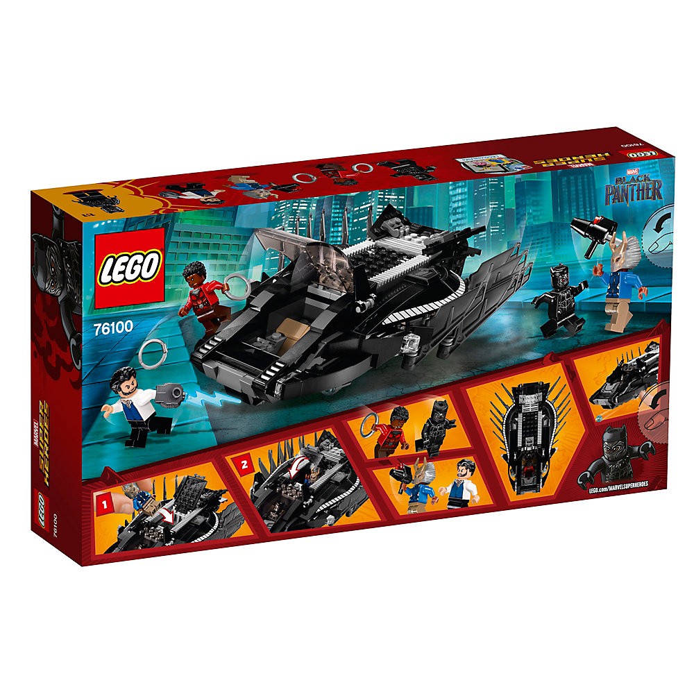 Prix Accessible ⊦ ⊦ marvel black panther Ensemble LEGO 76100 Black Panther Talon Fighter Attack  - Prix Accessible ⊦ ⊦ marvel black panther Ensemble LEGO 76100 Black Panther Talon Fighter Attack -04-4